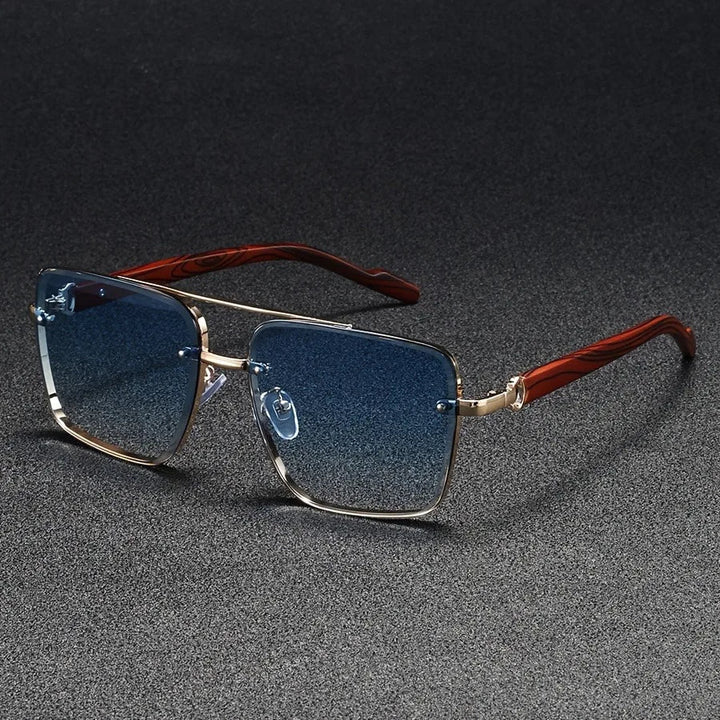 Timeless Metal Wood Sunglasses 6
