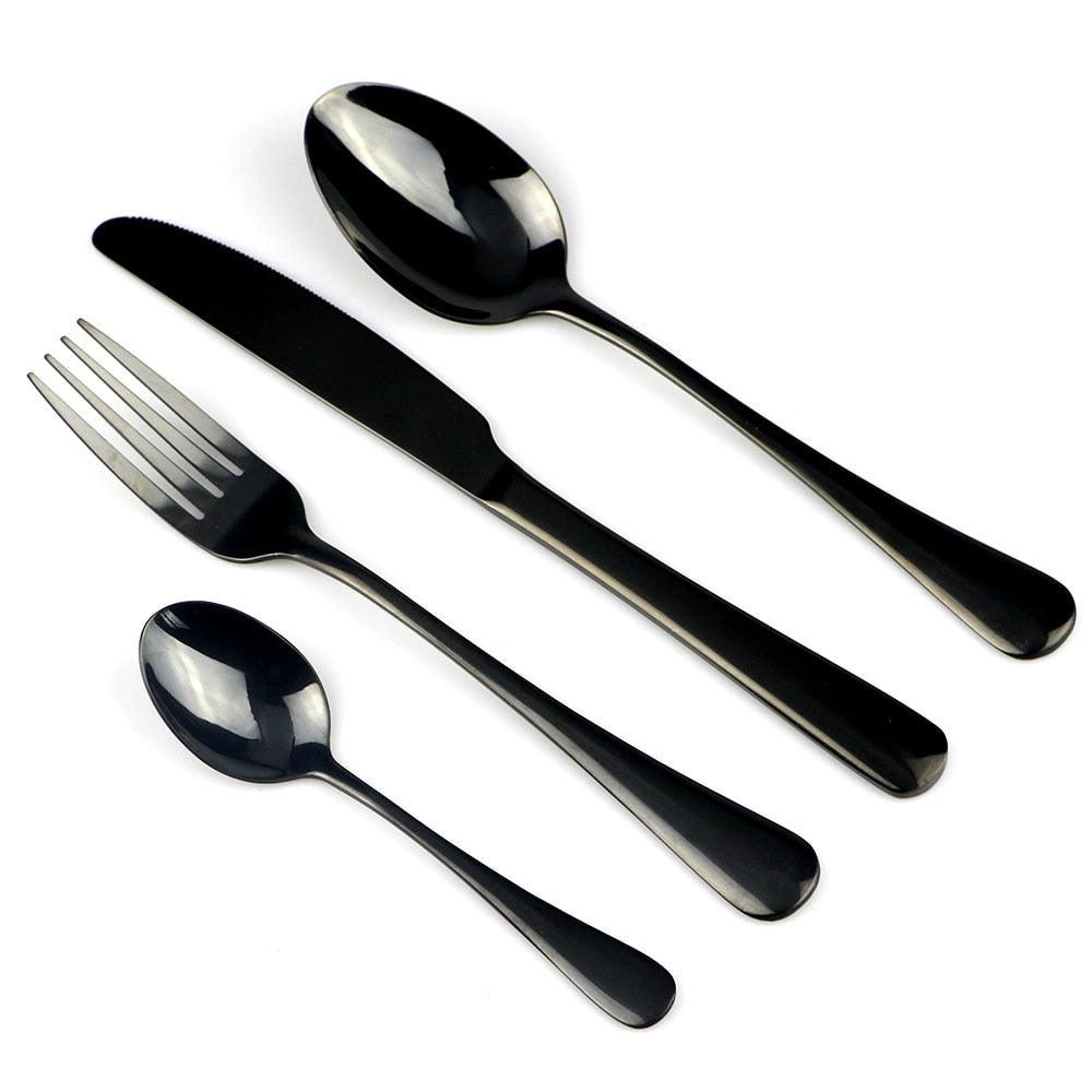 Timeless Obsidian Silverware Set 0