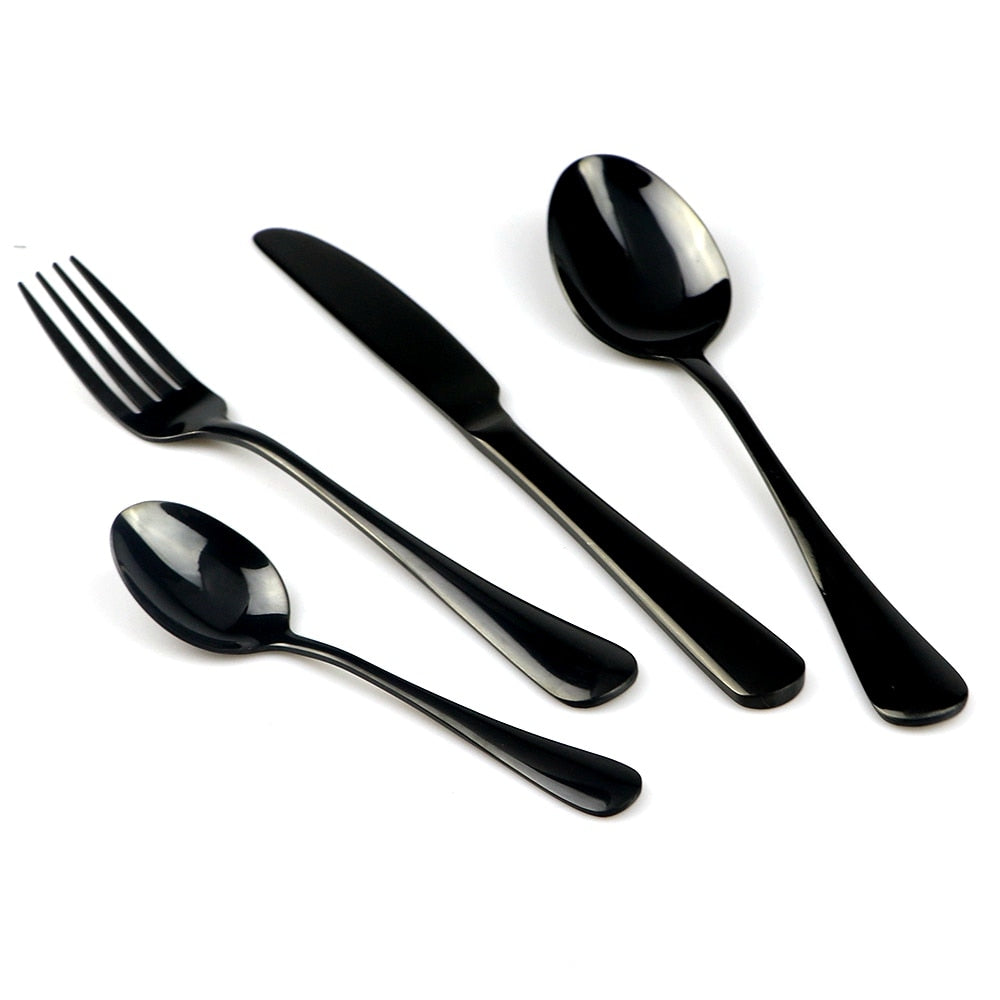 Timeless Obsidian Silverware Set 1