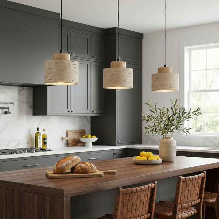 Timeless Travertine Pendant Light 0