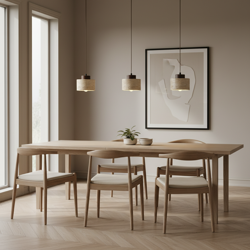 Timeless Travertine Pendant Light 9
