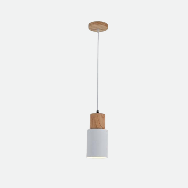 Timeless Wood and Metal Pendant 0