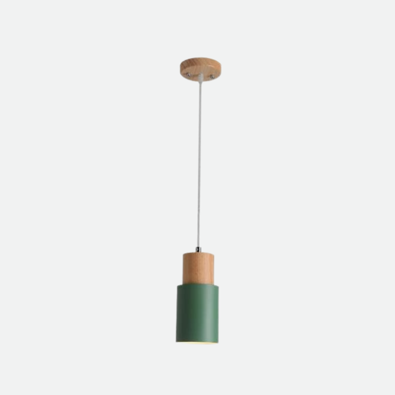Timeless Wood and Metal Pendant 10