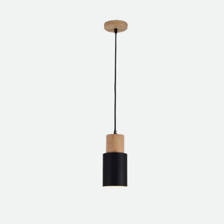 Timeless Wood and Metal Pendant 11