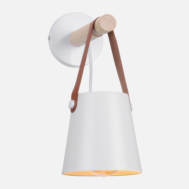 Timeless Wood and Metal Wall Sconce 16