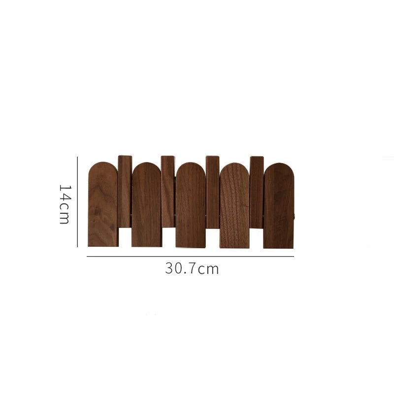 Timeless Wooden Hook Rack 0