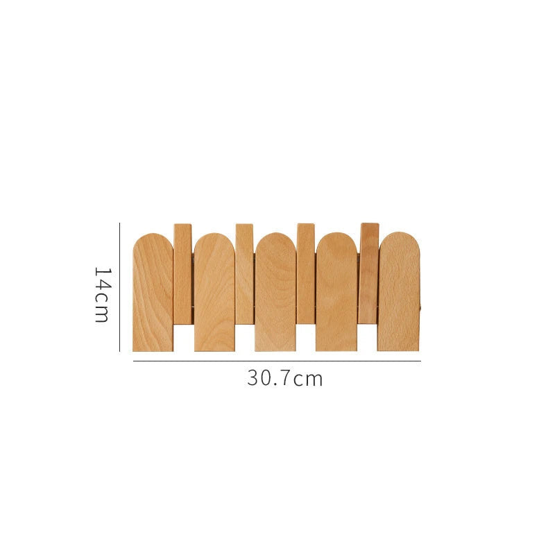 Timeless Wooden Hook Rack 10
