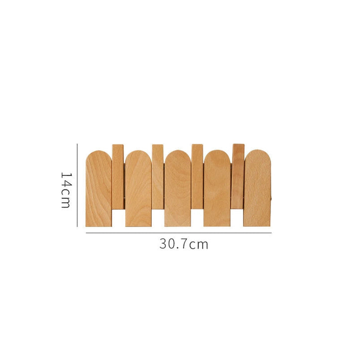 Timeless Wooden Hook Rack 10
