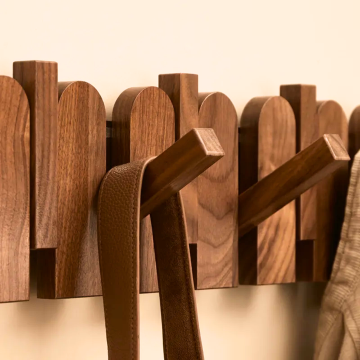 Timeless Wooden Hook Rack 2