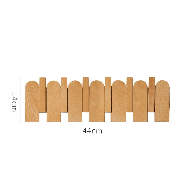 Timeless Wooden Hook Rack 8