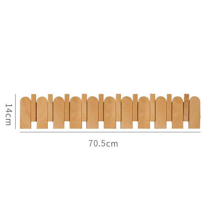 Timeless Wooden Hook Rack 9