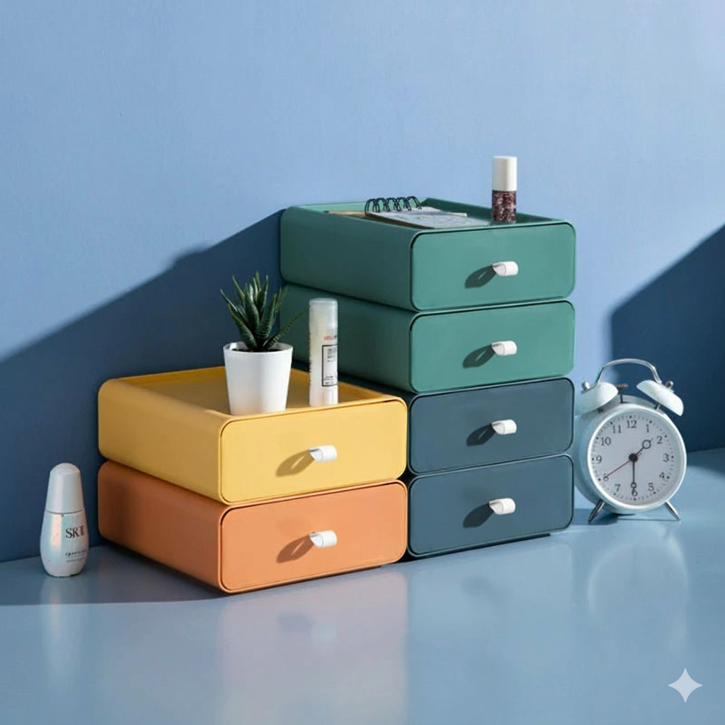 Vibrant Plastic Storage Boxes 0