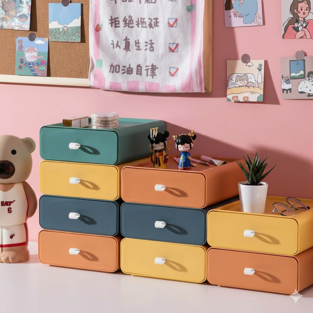 Vibrant Plastic Storage Boxes 1