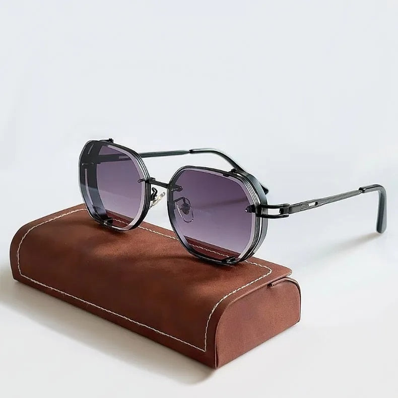 Vintage Aluminum Steampunk Sunglasses 1
