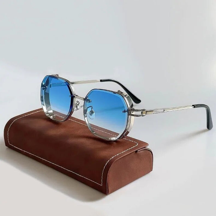 Vintage Aluminum Steampunk Sunglasses 3
