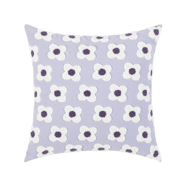 Whimsical Cotton Daisy Pillow Cover 17