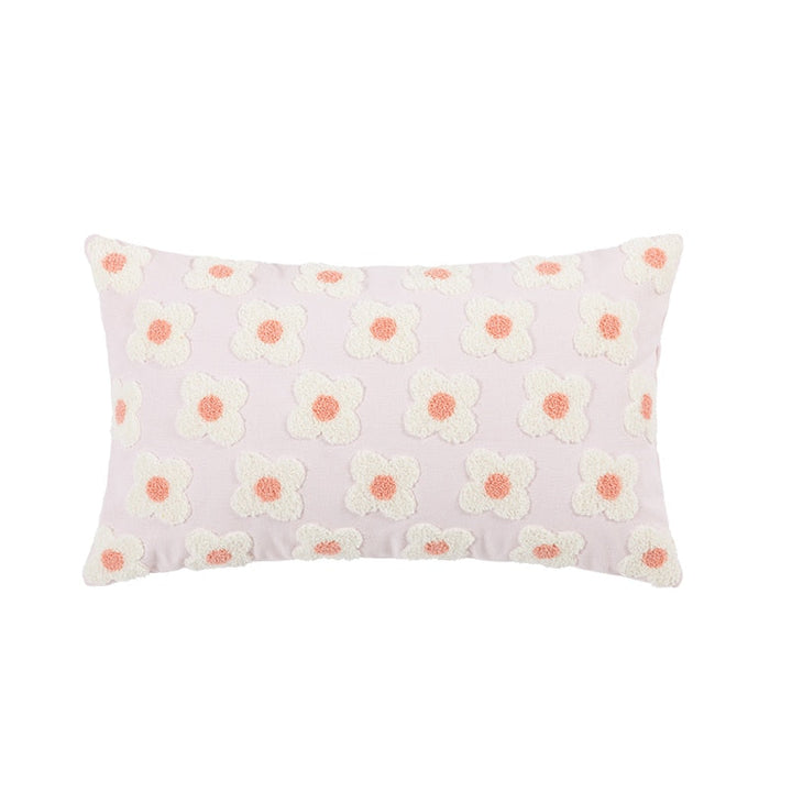 Whimsical Cotton Daisy Pillow Cover 19