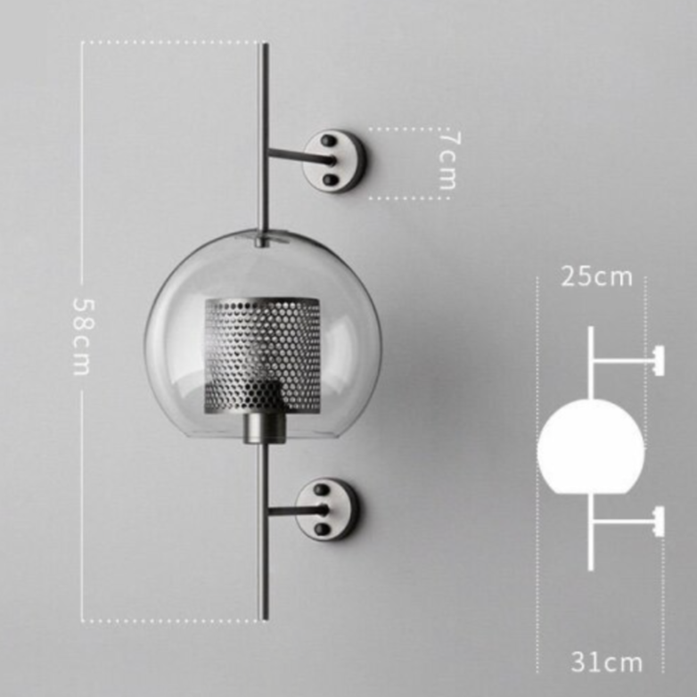 Whimsical Glass Wall Sconce 12