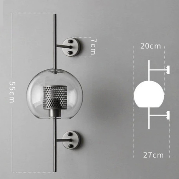 Whimsical Glass Wall Sconce 9