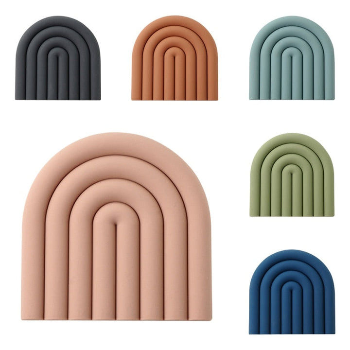 Whimsical Silicone Coaster Set 3