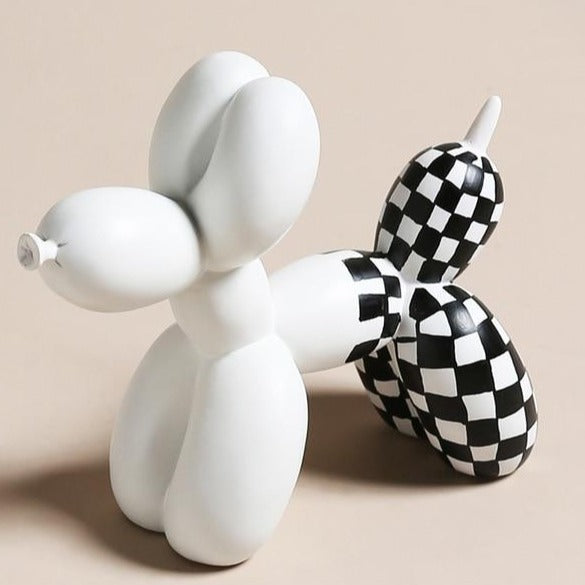 Whimsical Wall Sculpture - Hand-Painted Balloon Dog 0