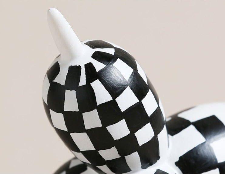 Whimsical Wall Sculpture - Hand-Painted Balloon Dog 8